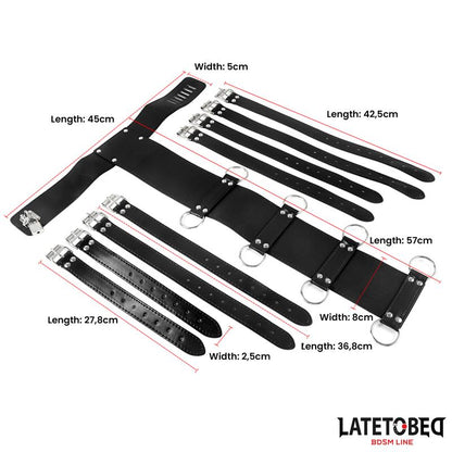 LATETOBED BDSM LINE - ARNÉS PARA LA ESPALDA AJUSTABLE