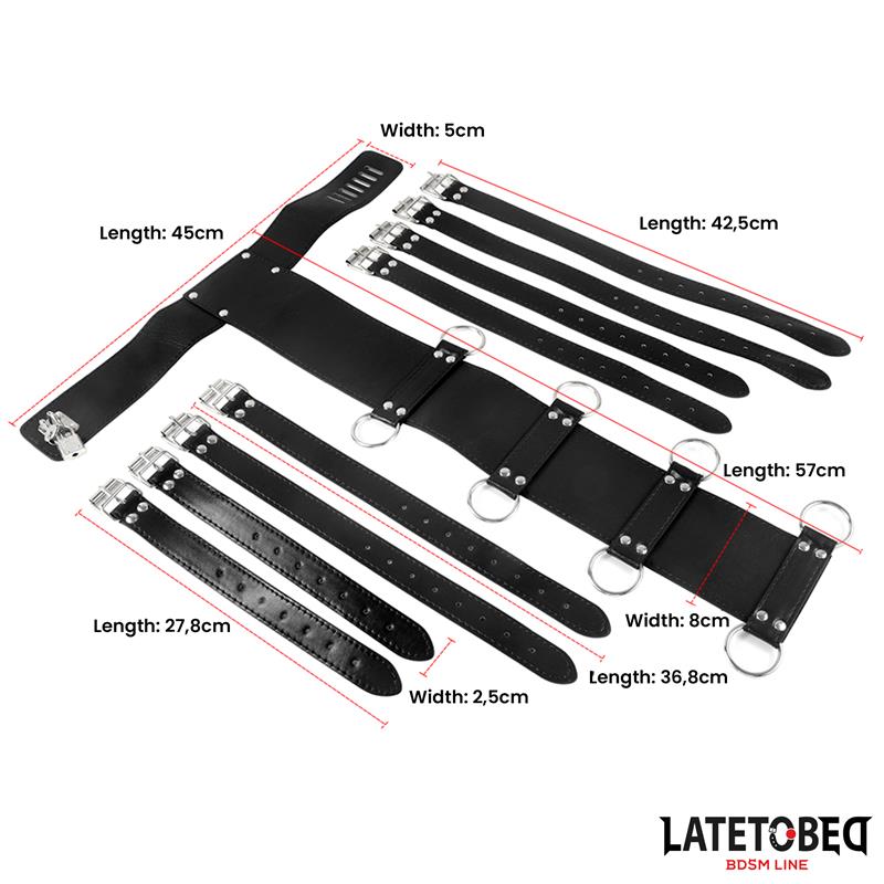 LATETOBED BDSM LINE - ARNÉS PARA LA ESPALDA AJUSTABLE