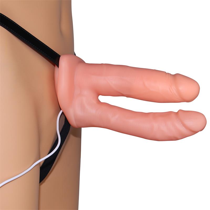 LOVETOY - ARNÉS PENE DOBLE HUECO CON VIBRACIÓN