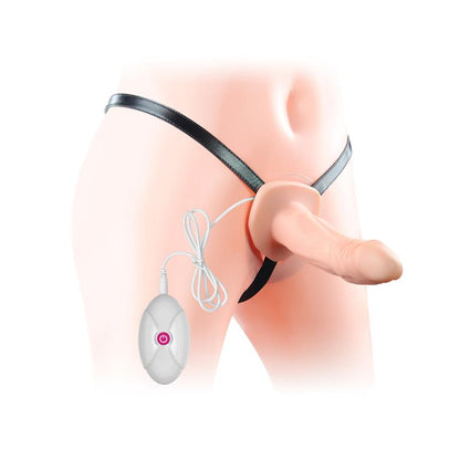 LOVETOY - ARNÉS UNISEX PENE HUECO CON VIBRACIÓN