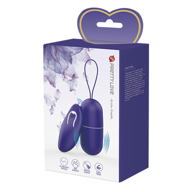 PRETTYLOVE - ARVIN YOUTH HUEVO VIBRADOR CON CONTROL REMOTO