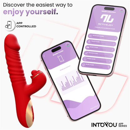 Ascen Vibrador con Thrusting y Waving y APP USB Magnético