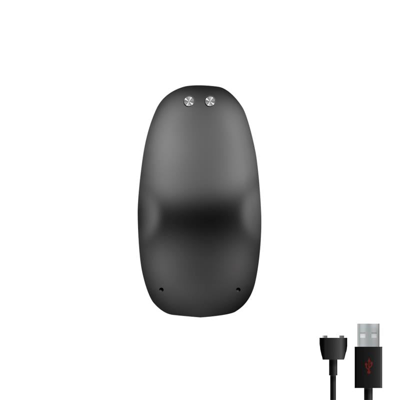 ACTION - ASHER PLUG ANAL CON CONTROL REMOTO USB MAGNÉTICO NEGRO