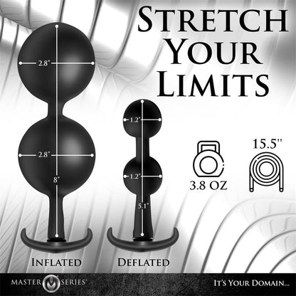 MASTER SERIES - ASS RATTLER BOLAS ANALES CON INFLADO Y PESO