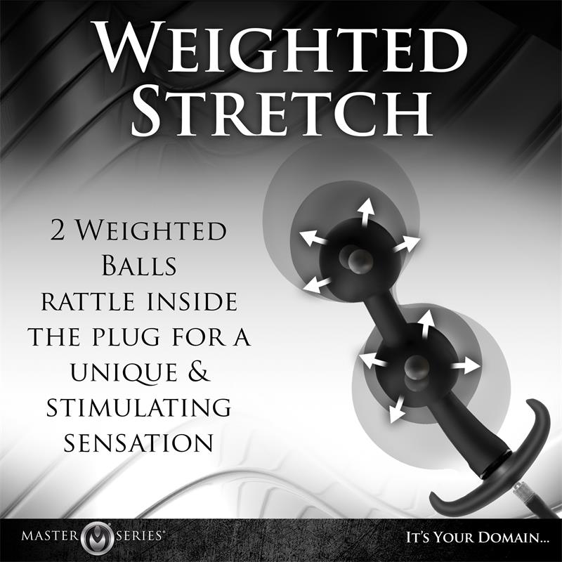MASTER SERIES - ASS RATTLER BOLAS ANALES CON INFLADO Y PESO