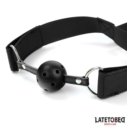 LATETOBED BDSM LINE - ATADURAS CON MORDAZA, ESPOSAS Y GANCHO ANAL