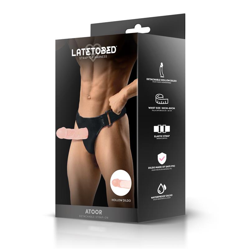 HARNESS COLLECTION LATETOBED - ATOOR ARNÉS CON DILDO HUECO DESMONTABLE