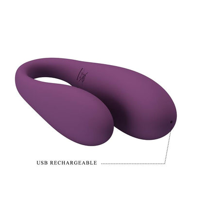 PRETTYLOVE - AUGUST VIBRADOR DE PAREJAS CON APP LILA
