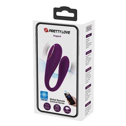 PRETTYLOVE - AUGUST VIBRADOR DE PAREJAS CON APP LILA