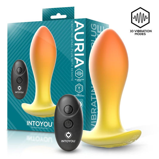 INTOYOU - AURIA PLUG ANAL CON VIBRACIÓN Y CONTROL REMOTO USB-C