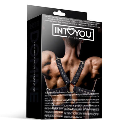 INTOYOU BDSM LINE - AURUM ARNÉS MASCULINO PARA BONDAGE CUERO VEGANO