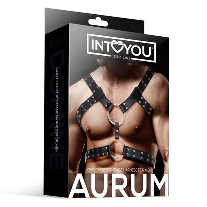 INTOYOU BDSM LINE - AURUM ARNÉS MASCULINO PARA BONDAGE CUERO VEGANO