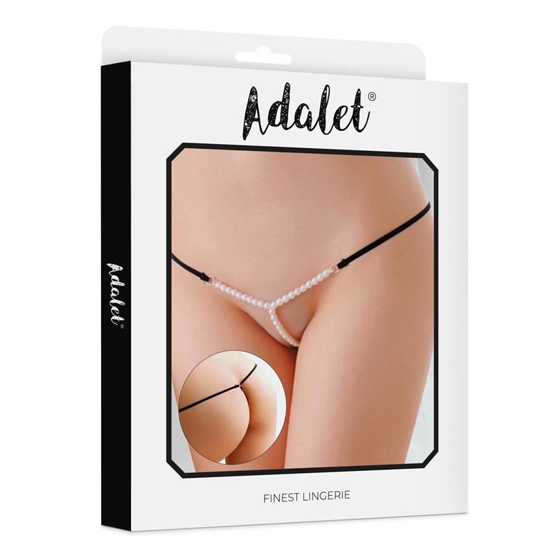 ADALET LINGERIE - AYLA TANGA CON PERLAS TALLA ÚNICA
