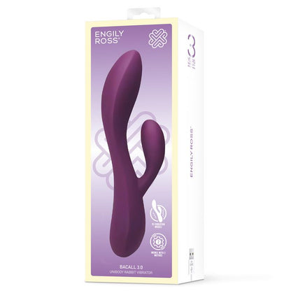 ENGILY ROSS - BACALL 3.0 VIBRADOR SILICONA LIQUIDA INYECTADA DOBLE MOTOR USB PÚRPURA