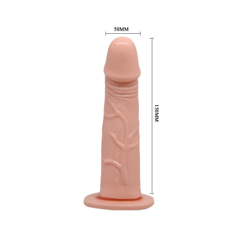 BAILE - ARNÉS CON DILDO VIBRADOR NATURAL 15 CM