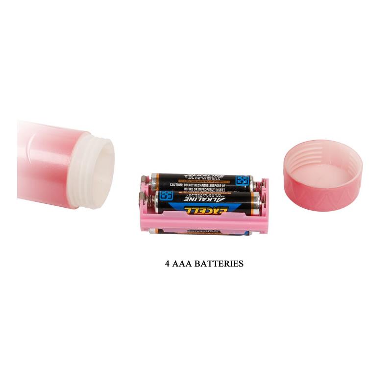 BAILE - ARNÉS CON DILDO VIBRADOR ROSA 18 CM