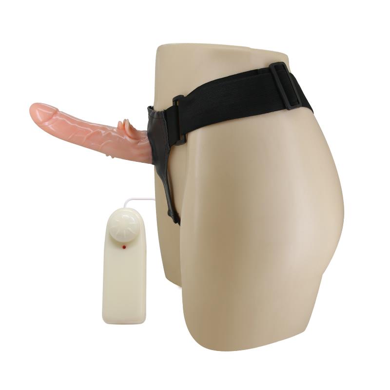 Baile Arnés con Dildo y Control Remoto 18 cm