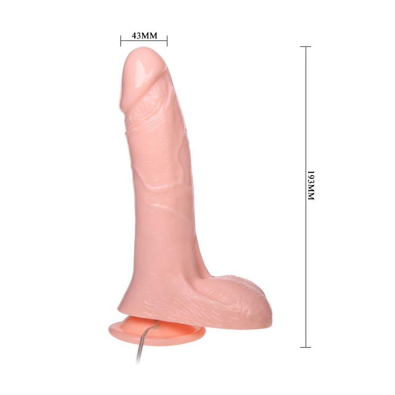 BAILE - DILDO CON BOMBA COLOR NATURAL