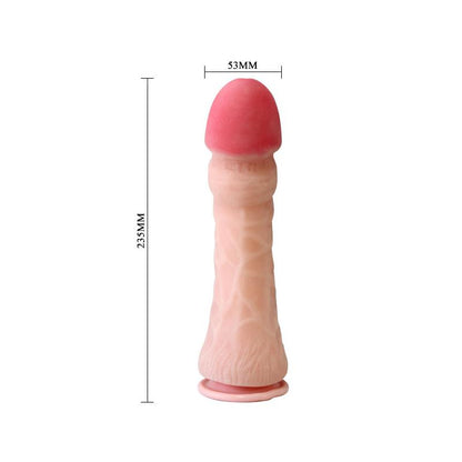 BAILE - DILDO CON VENTOSA COLOR NATURAL 23.5 CM