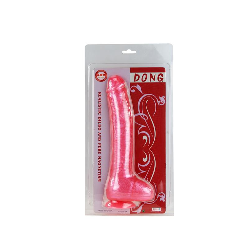 BAILE - DILDO CON VENTOSA COLOR ROSA