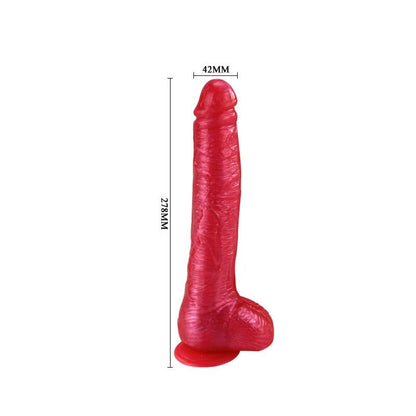 BAILE - DILDO CON VENTOSA COLOR ROSA