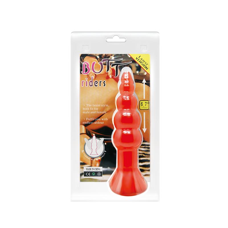 BAILE - PLUG ANAL FORMA BULBOSA COLOR NARANJA