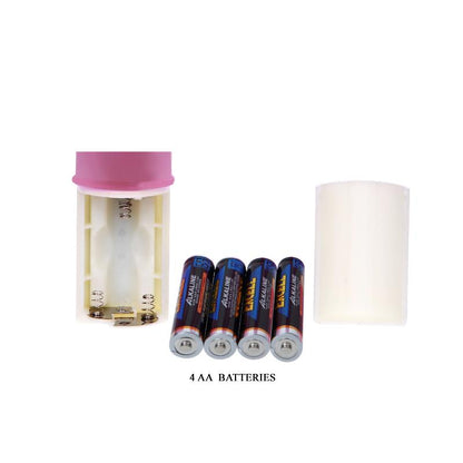 BAILE - VIBRADOR TRANSPARENTE COLOR ROSA
