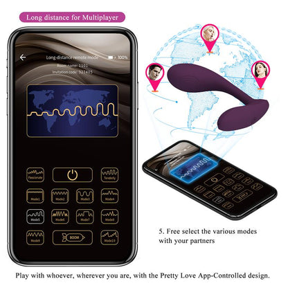 PRETTYLOVE - BAIRD VIBRADOR PARA EL PUNTO G CON APP