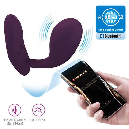 PRETTY LOVE - BAIRD G-SPOT 12 VIBRACIONES RECARGABLE LILA APP