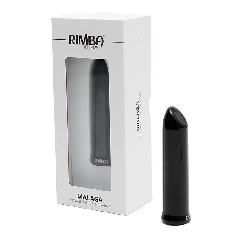 RIMBA TOYS - BALA VIBRADORA MALAGA NEGRO