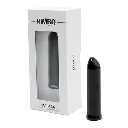 RIMBA TOYS - BALA VIBRADORA MALAGA NEGRO
