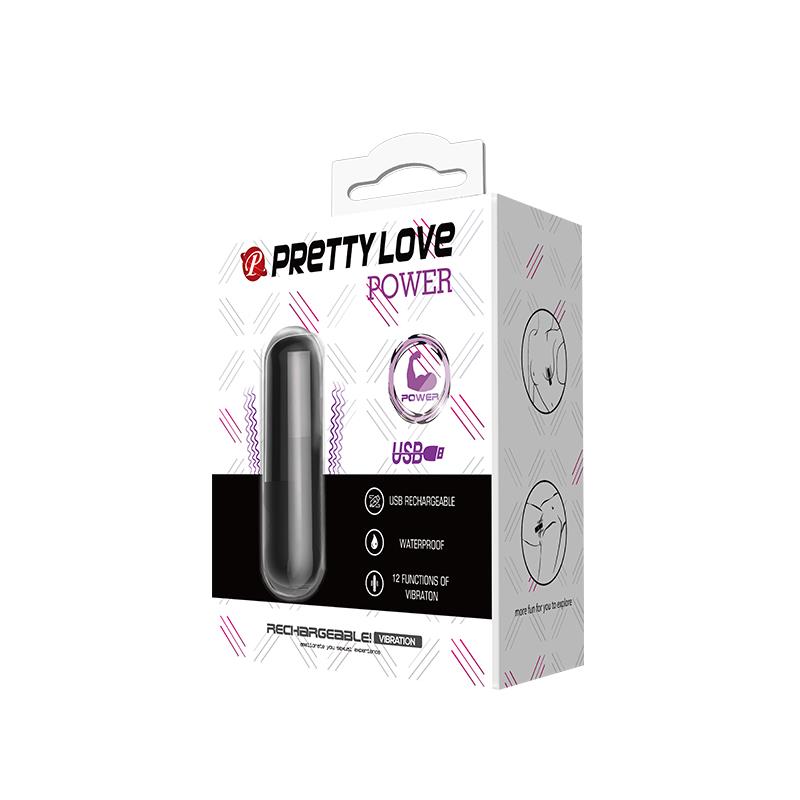 PRETTYLOVE - BALA VIBRADORA POWER SILICONA 6 X 1.8 CM