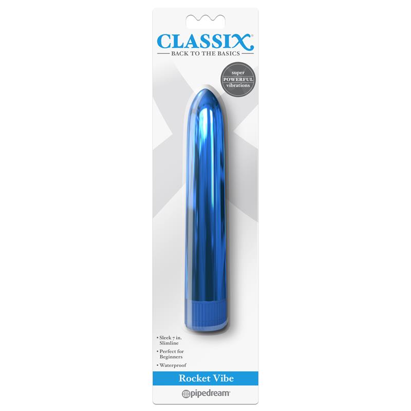 CLASSIX - BALA VIRBADORA AZUL METÁLICO 18 CM