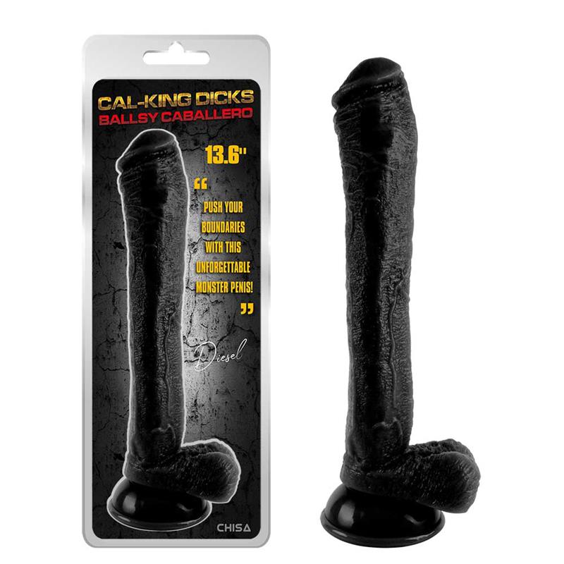 CHISA - BALLSY CABALLERO DILDO 13.6 - 34.8CM NEGRO