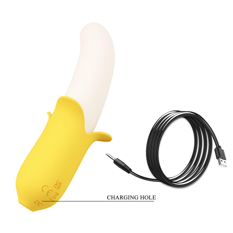 PRETTYLOVE - BANANA GEEK VIBRADOR CON THRUSTING USB