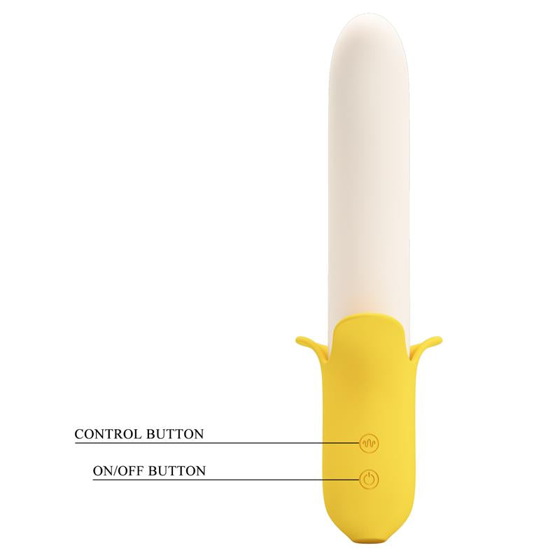 PRETTYLOVE - BANANA GEEK VIBRADOR CON THRUSTING USB