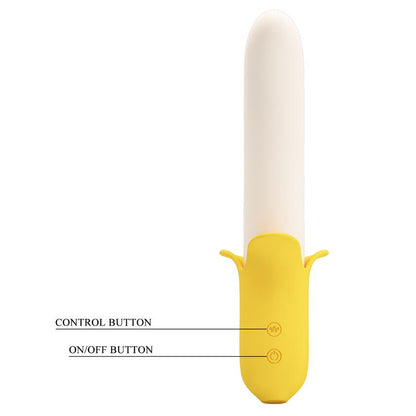 PRETTYLOVE - BANANA GEEK VIBRADOR CON THRUSTING USB