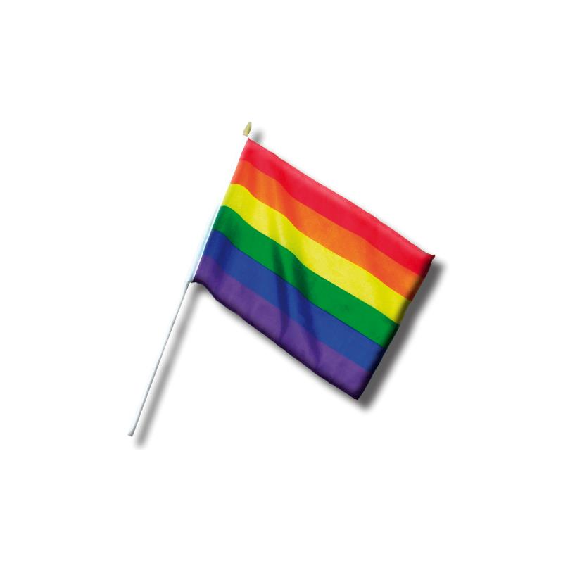 DIVERTY SEX - BANDERIN PEQUEÑO CON BANDERA LGBT+ 30 CM