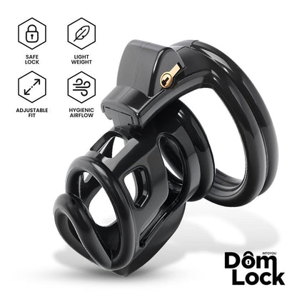 DOMLOCK - BARS JAULA PARA EL PENE CON CANDADO INTERNO