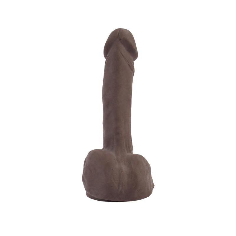 CHISA - BASIX COCK DILDO DUAL DENSITY MARRÓN 22.5CM