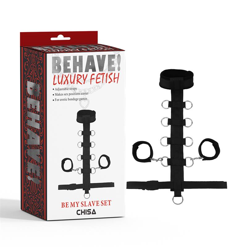 CHISA - BE MY SLAVE ATADURAS COLLAR CON ESPOSAS