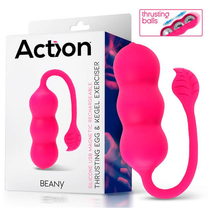 ACTION - BEANY HUEVO VIBRADOR Y ENTRENADOR SUELO PÉLVICO CON EMPUJE