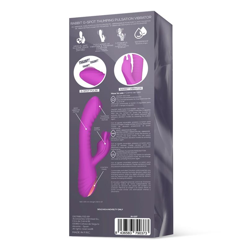 INTOYOU - BEAT3 VIBRADOR CON PUNTO G CON PULSACIÓN 3 MOTORES