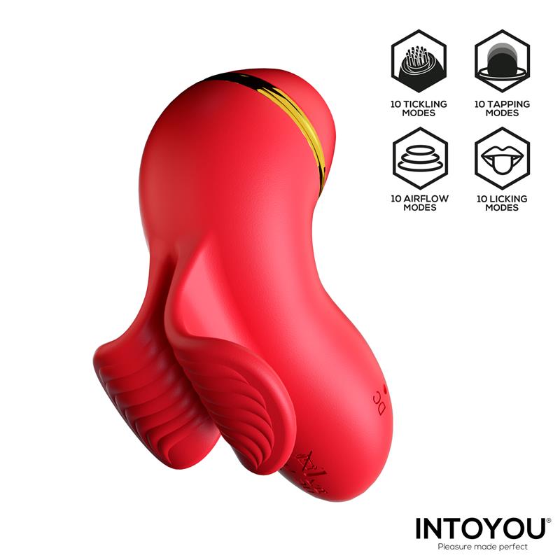 INTOYOU - BEENY ESTIMULADOR CON 4 CABEZALES, SUCCIÓN, TAPPING, TICKLING Y LICKING