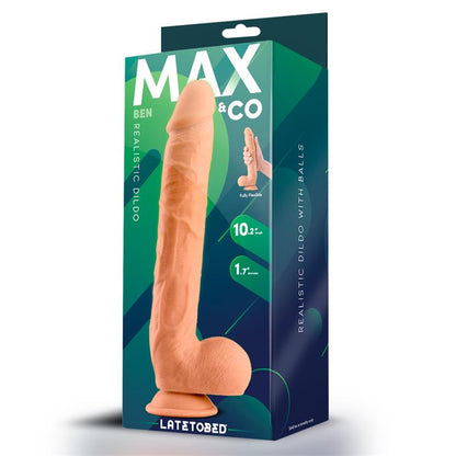 MAX & CO - BEN DILDO REALISTA CON TESTÍCULOS 10.2 NATURAL