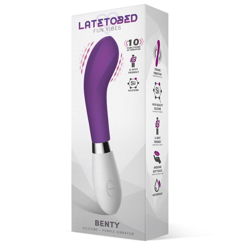 LATETOBED - BENTY VIBRADOR SILICONA PÚRPURA