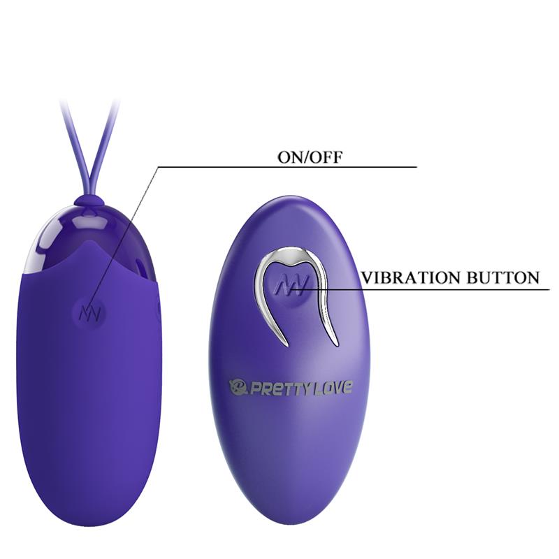 PRETTYLOVE - BERGER-YOUTH HUEVO VIBRADOR CON CONTROL REMOTO