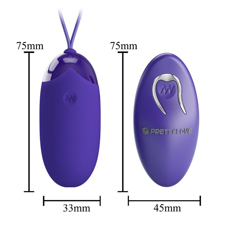 PRETTYLOVE - BERGER-YOUTH HUEVO VIBRADOR CON CONTROL REMOTO