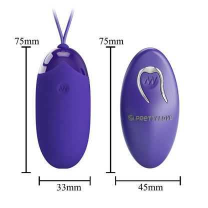 PRETTYLOVE - BERGER-YOUTH HUEVO VIBRADOR CON CONTROL REMOTO