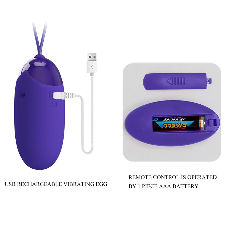 PRETTYLOVE - BERGER-YOUTH HUEVO VIBRADOR CON CONTROL REMOTO